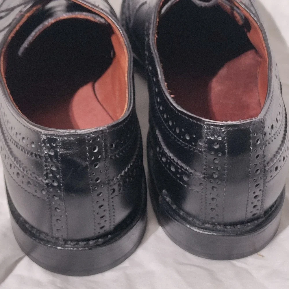 Allen Edmonds McGregor Black Leather Shoes Sz 9D